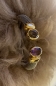 Preview: Armspange mit Rauchquarz und Amethyst